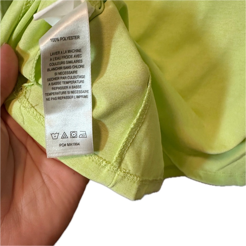 Callaway Womens Small Lime Green Heather Quarter Zip Golf Pullover Long Sleeve - Picture 4 of 5